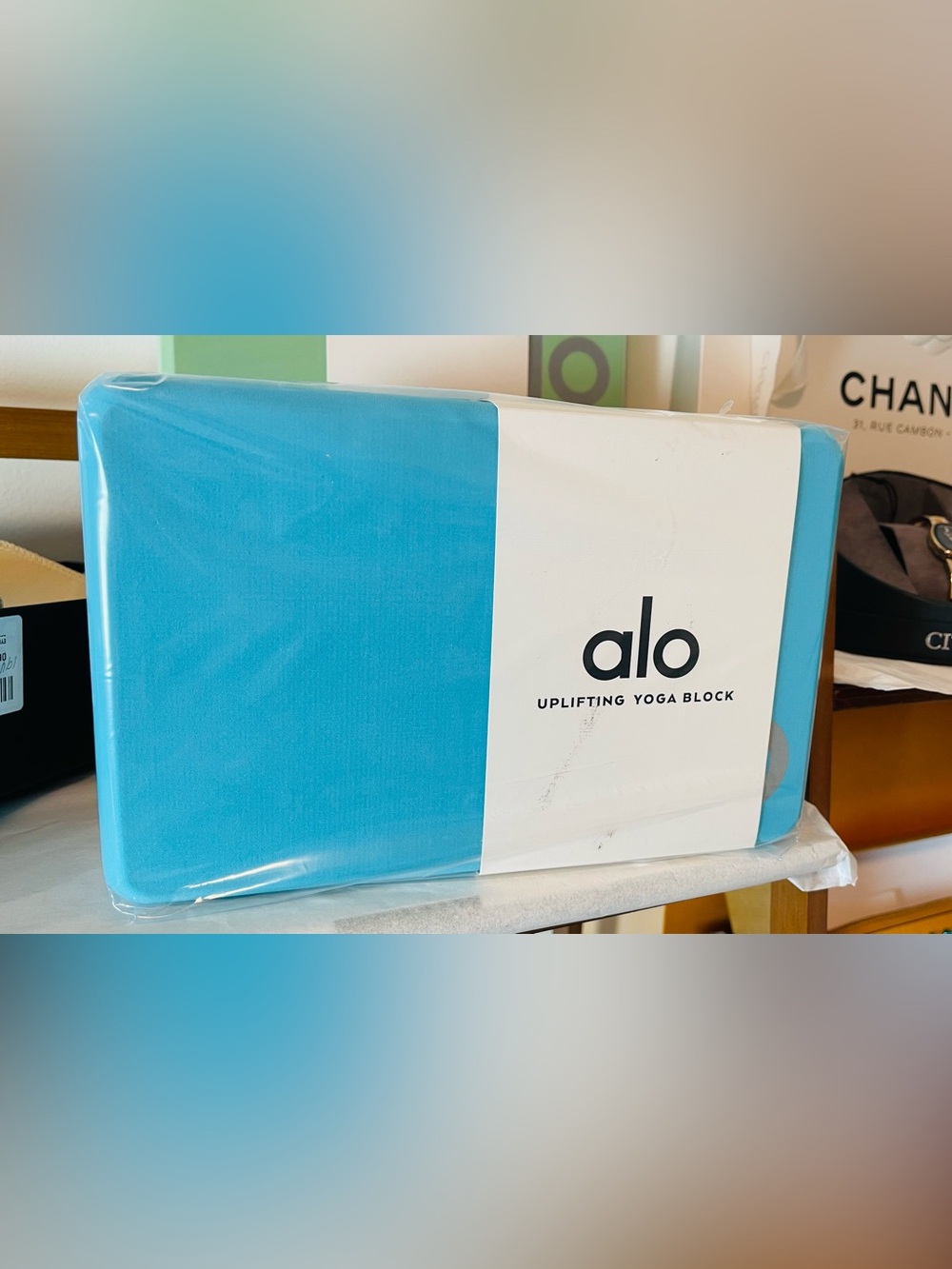 ALO Yoga Uplifting Yoga Block - Bright Blue - Picture 3 of 4